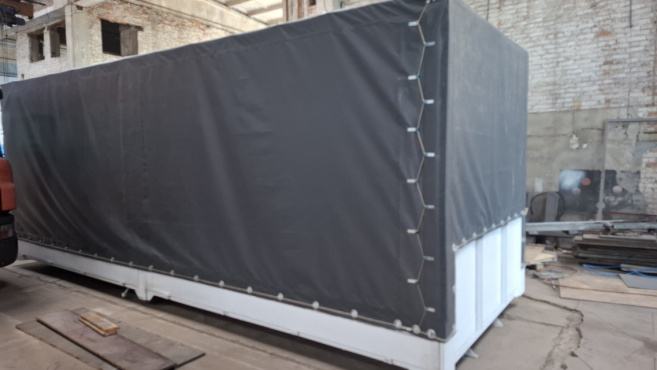 Кузов грузовой тентованный (верхняя загрузка)